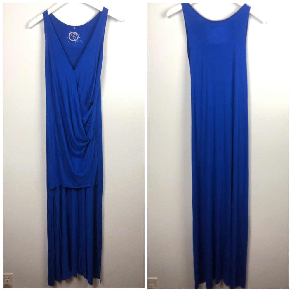 Blue Life cobalt blue high low maxi summer dress - Picture 2 of 5